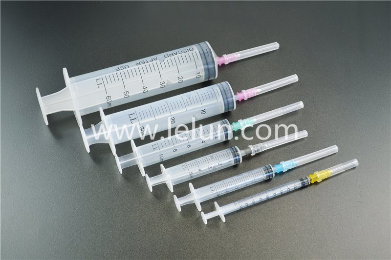 20cc Medical Three Parts Luer Slip/Locksyringe with Needle