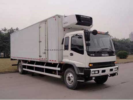 Top Quality Sinotruk Fish Meat Transport Box Refrigerator Truck with American Carrier Generator