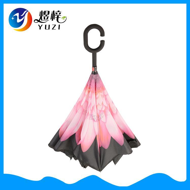 Wholesale Hot Selling Double Layer C Shaped Handle Inverted Umbrella