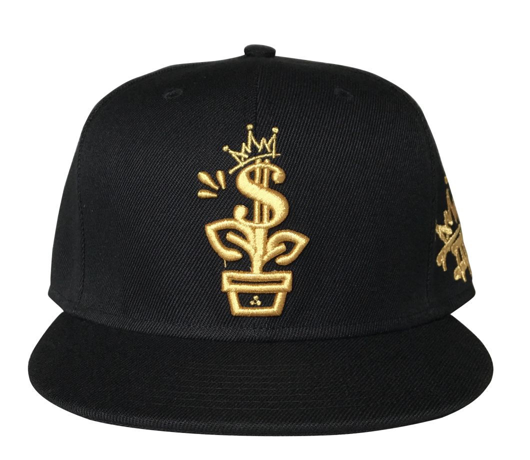 Custom Metallic God Embroidery Cap with 3D Logo Baseball Cap