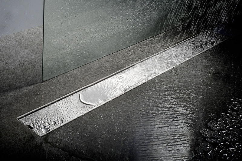 L800mm Stainless Steel Bathroom Shower Long Floor Drain 31.5