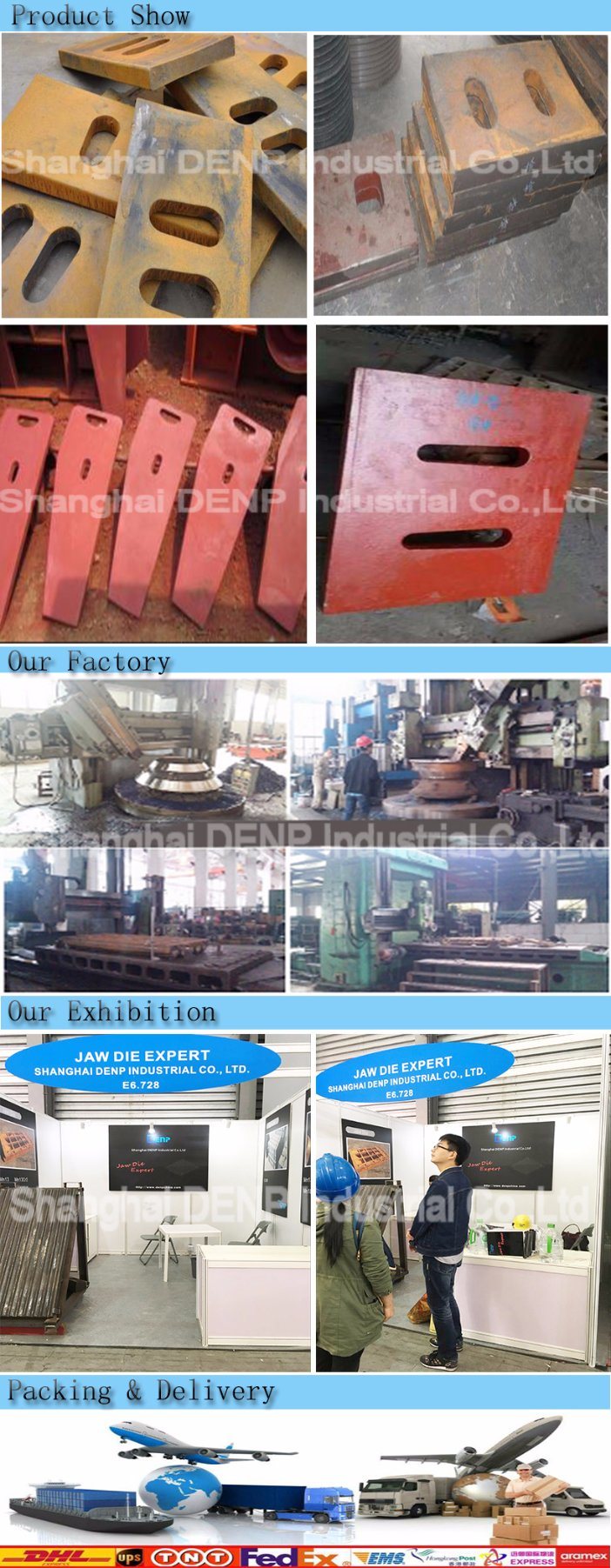 Top Cheek Plate for Jaw Crusher