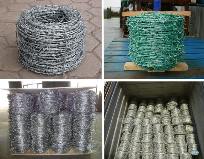 2mm Wire 25kg/Coil PVC Coated Barbed Wire