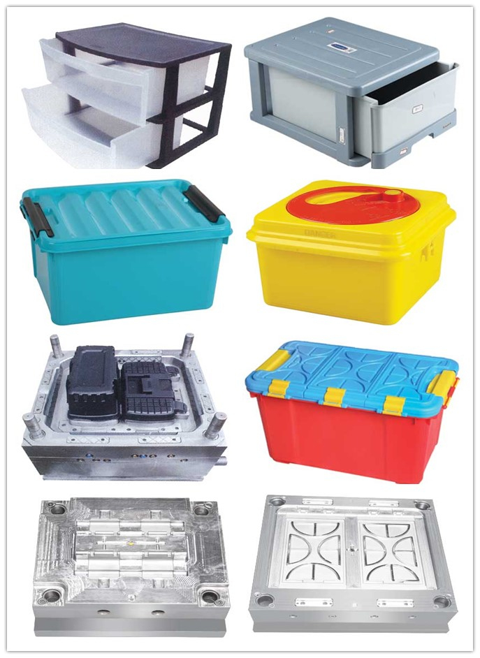 Plastic Furniture Storage Box Crates Injection Mould