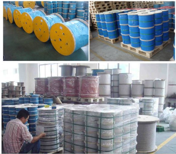 AISI 316 7*7 Stainless Steel Rope, Round Wire Cable