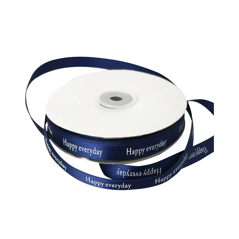 Custom Logo Polyester Printed Satin Ribbon