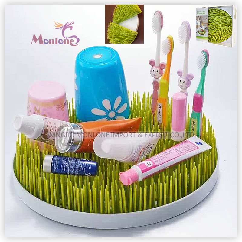 Plastic Round/Square Countertop Baby Bottle Lawn Grass Drying Rack