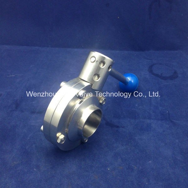 Welded Sanitary Stainless Steel Butterfly Valve