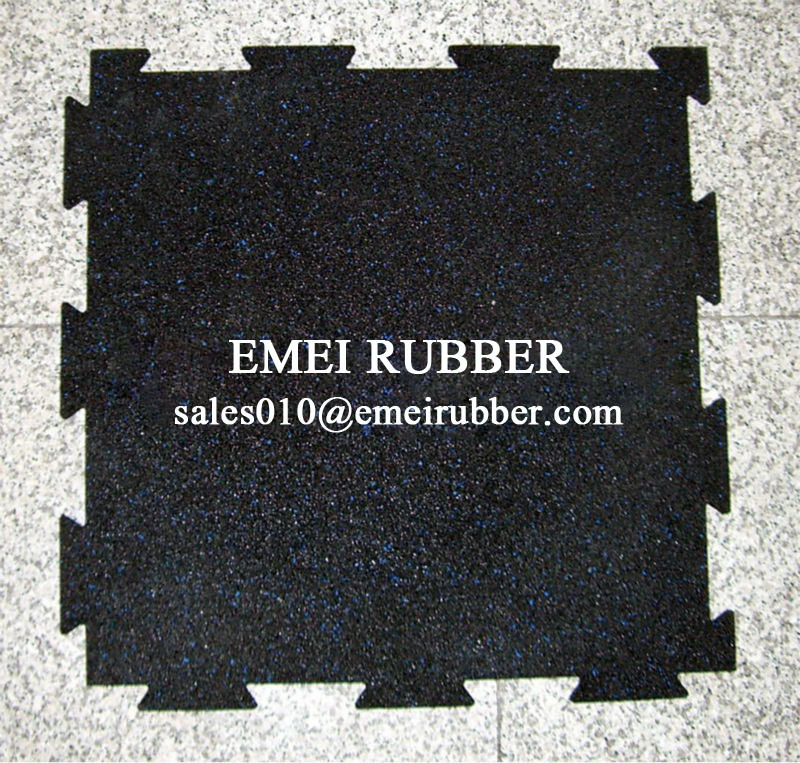 Interlocking Rubber Floor Rubber Mats for Gym