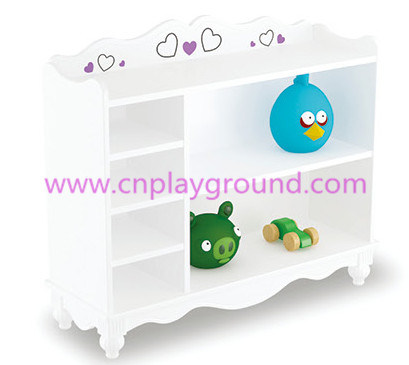 Popular White Wooden Six Lattice Storage Cabinet for Kids (HJ-6303)