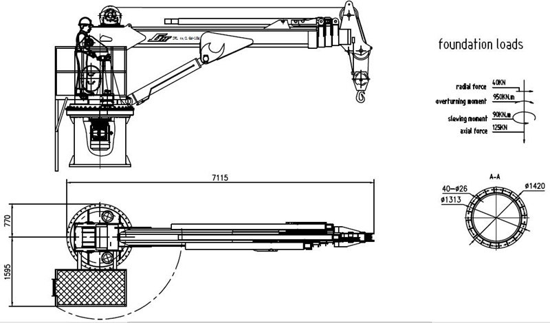 Hydraulic Deck Crane 25 Ton Crane Crane Spare Parts 5 Ton Truck Crane Radio Remote Control for Crane Trailer Mounted Crane