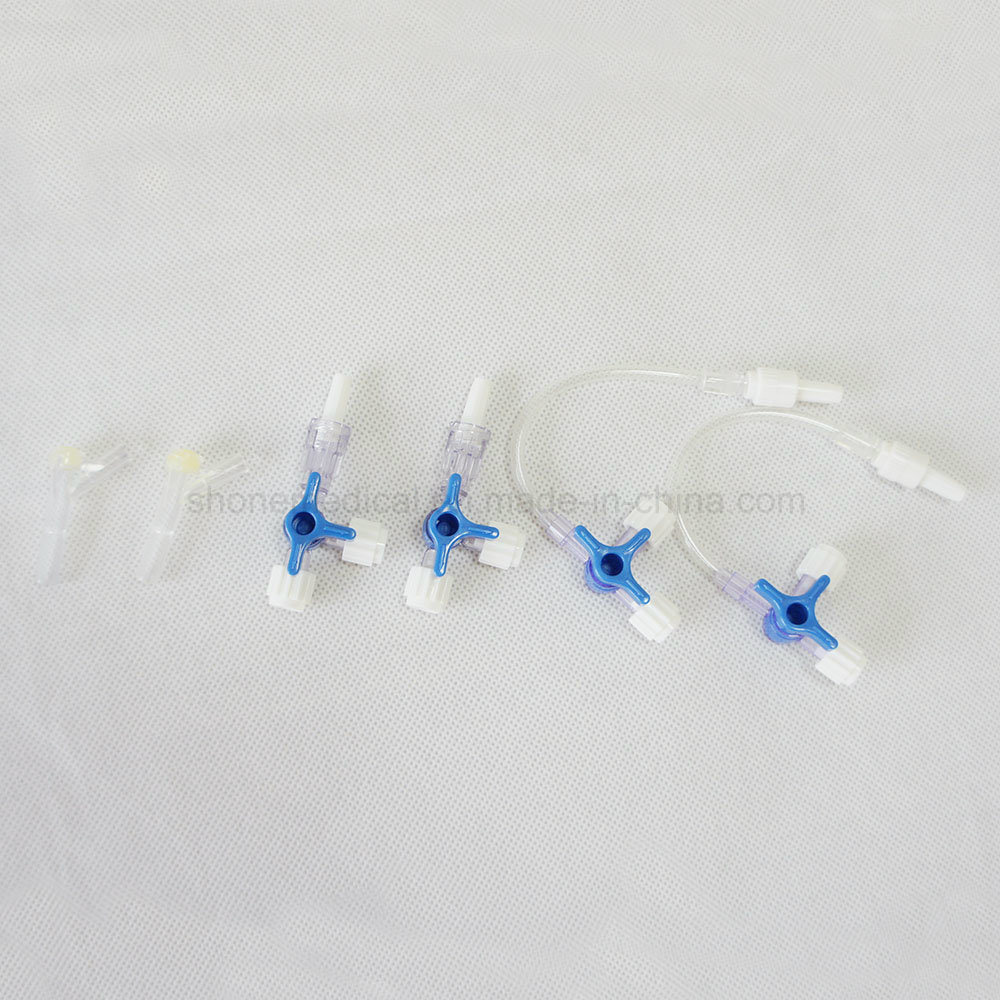 Sterile Medical Disposable Three-Port Valve Ce ISO Approved