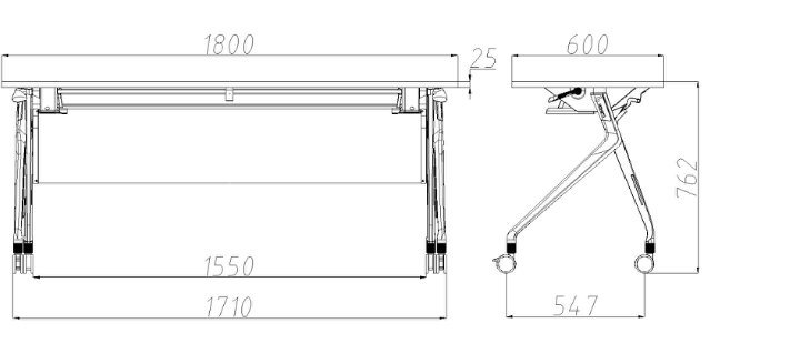 Folding Training Conference Table