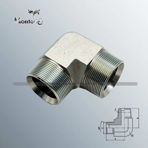 Carbon Steel Pipe Fittings Elbow Pneumatic Brass Hydraulic Hose Fitting