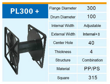 Manual Plastic Spool for Wire Cable Rope