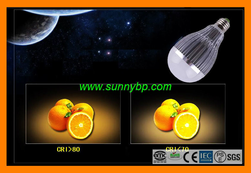 CRI >80 Ra LED Bulb with Epistar LED Chip