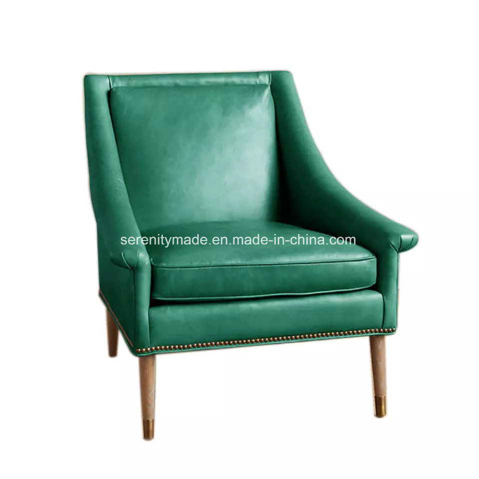 Luxury Living Room Velvet or Leather Upholstered Tillie Armchair Lounge Chair