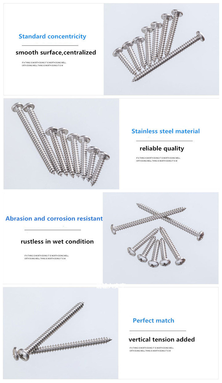 Stainless Steel Cross Pan Head Self-Tapping Screw