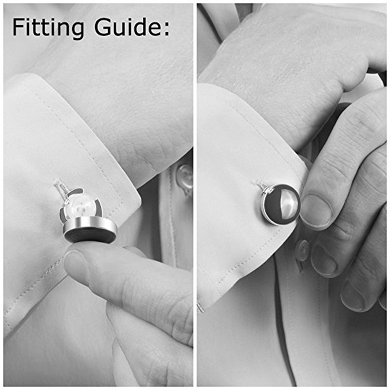 Button Covers The Original Cufflinks for Shirts with Buttons by Button Cuff Clip