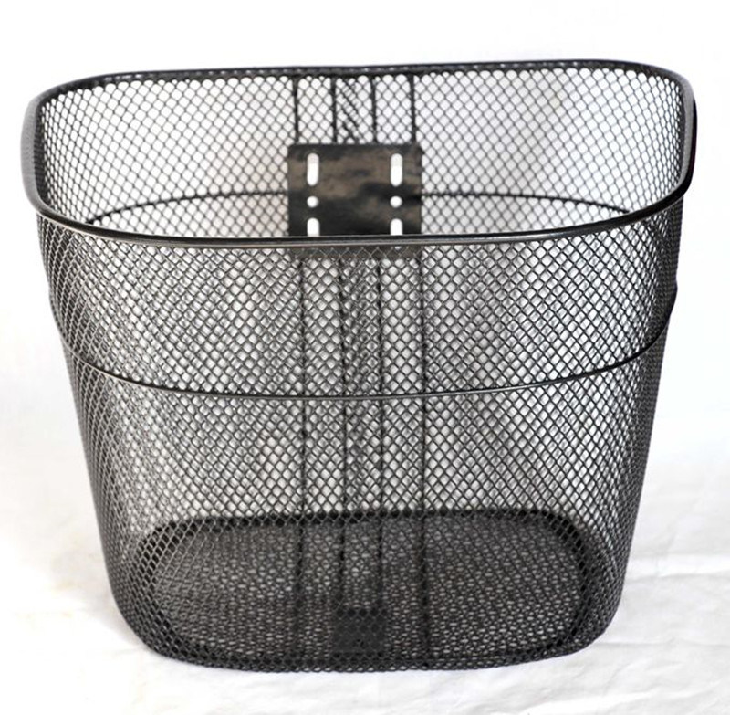 Top-Selling Black Bike Basket Steel Wire/Good Quality Strong Bicycle Front Basket