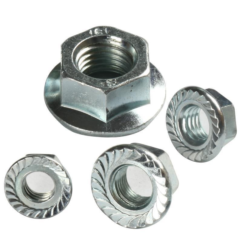 DIN6923 Hexagon Nuts with Flange Zinc Plated