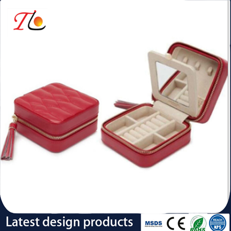Fashion Large-Capacity PU Material Jewelry Box
