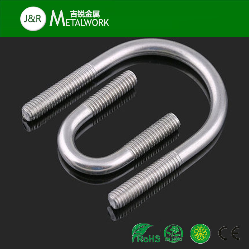 M20 SS304 SS316 Stainless Steel U Bolt DIN3570