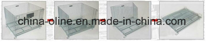Stackable Folded Storage Steel Mesh Container