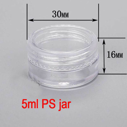 5g PS Transparent Cosmetic /Nail Cream Powder/Containers/ Jar