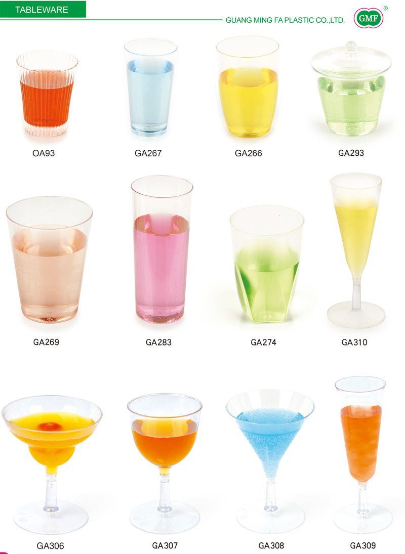 Plastic Cup Disposable Tumbler Margarita Glass