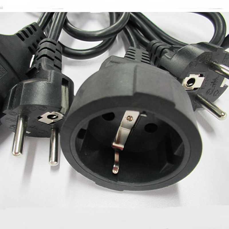 CE VDE GS Triple EU Power Extension Cord