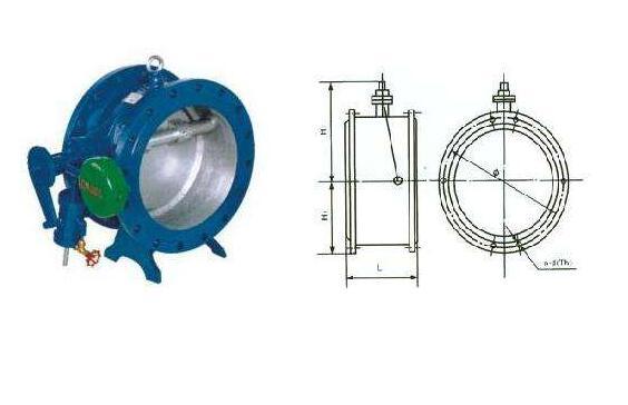 H47X Butterfly Cushion Buffer Check Valve