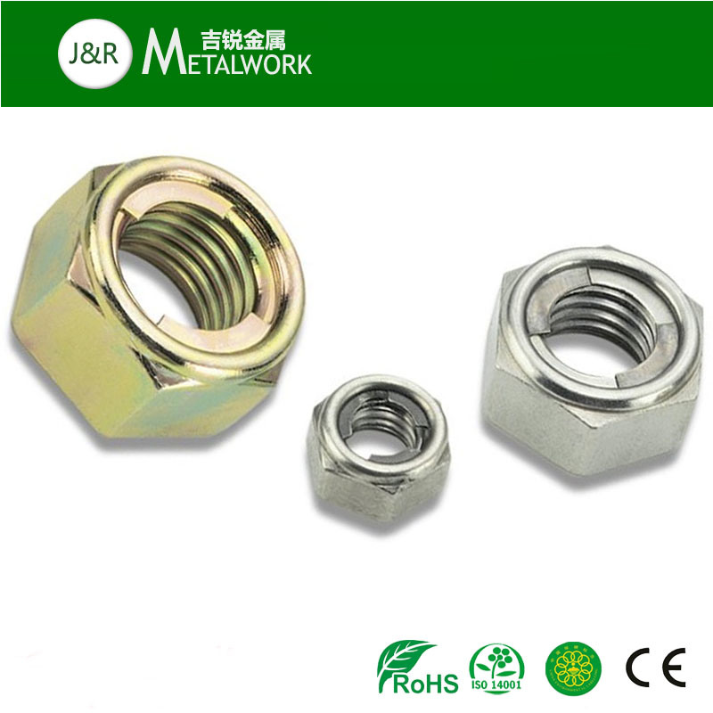 Zinc Plated Galvanized All Metal Hex Flange Lock Nut (DIN580)