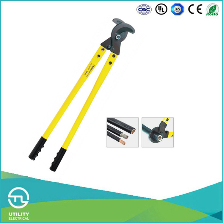 Utl Low Prices Yellow Handle Stainless Steel Electric Cable Cutters