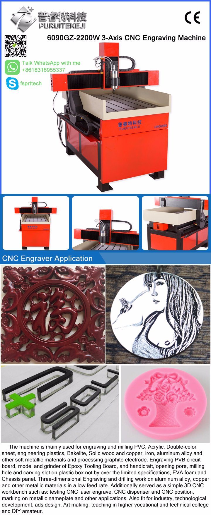 Mini CNC Router Machine 3D CNC Engraving Machine