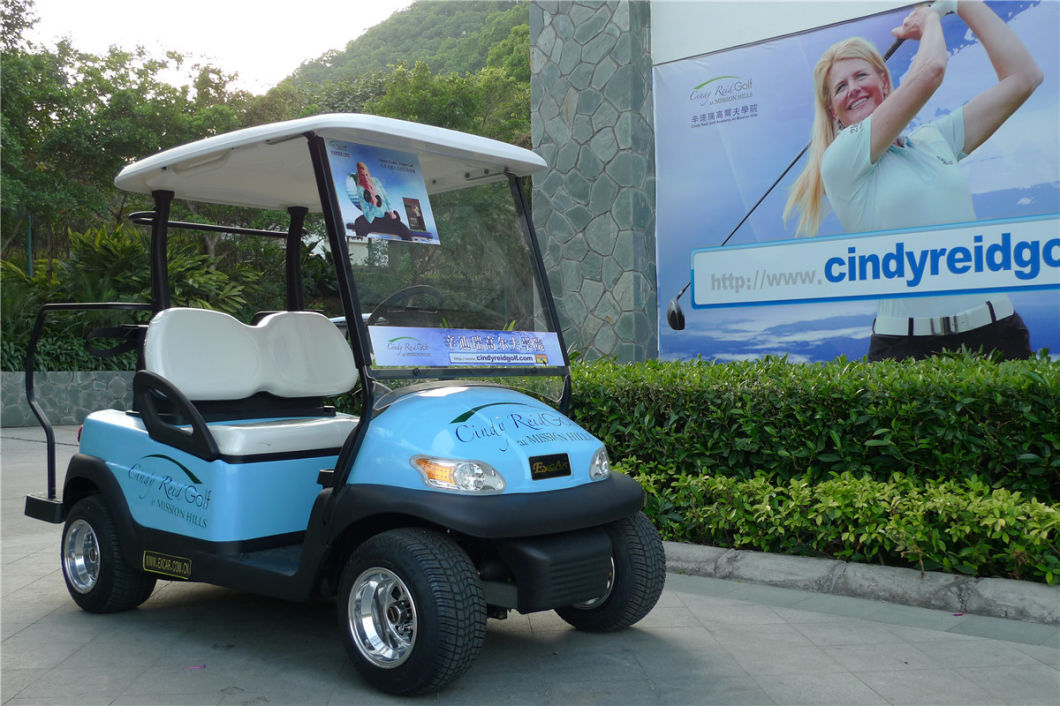 Aluminium Chassis 2 Seater Electric Golf Cart for Golf Course