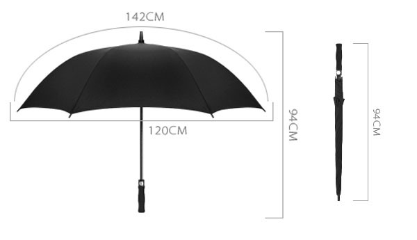 Customized Friendly Outdoor Advertising Straight Umbrella