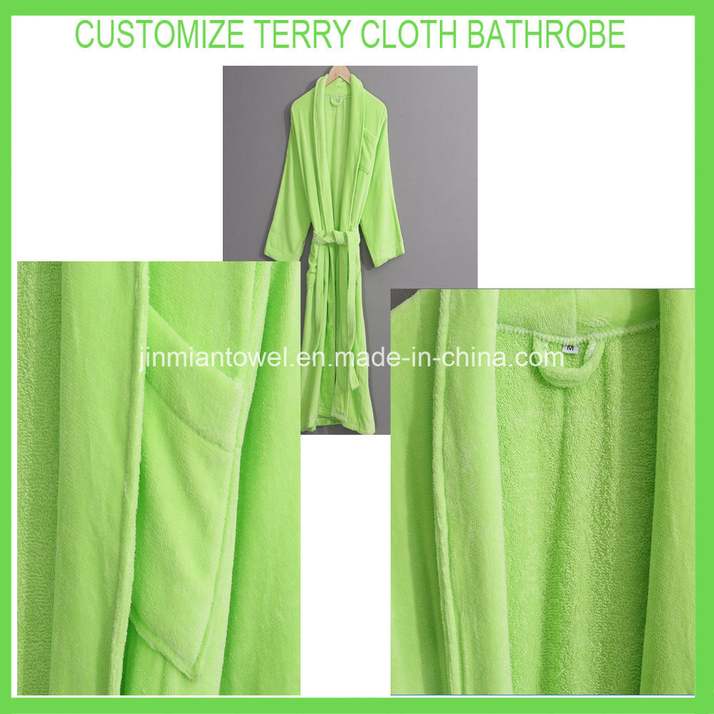 100% Cotton White Terry Cloth Bathrobe