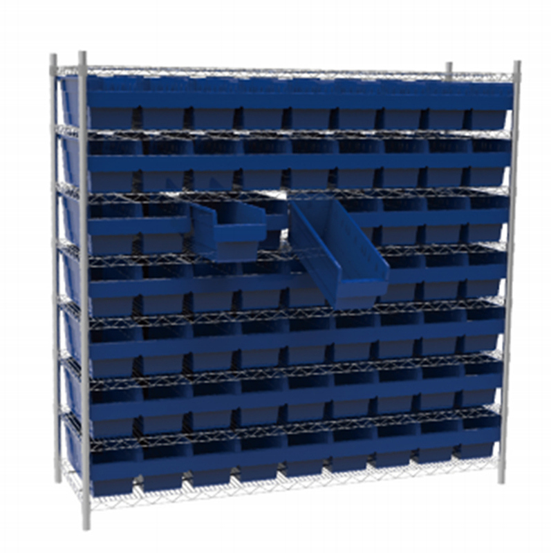 Wire Shelving with Bins, Wire Shelving System (WST3614-008)