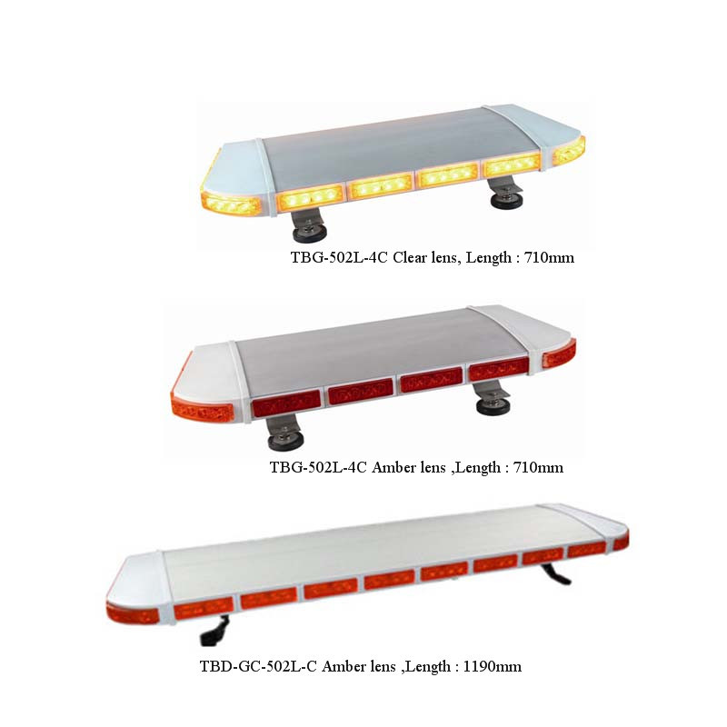 Alloy Dome, Amber Lights, LED Mini Lightbar (TBG-502-4)