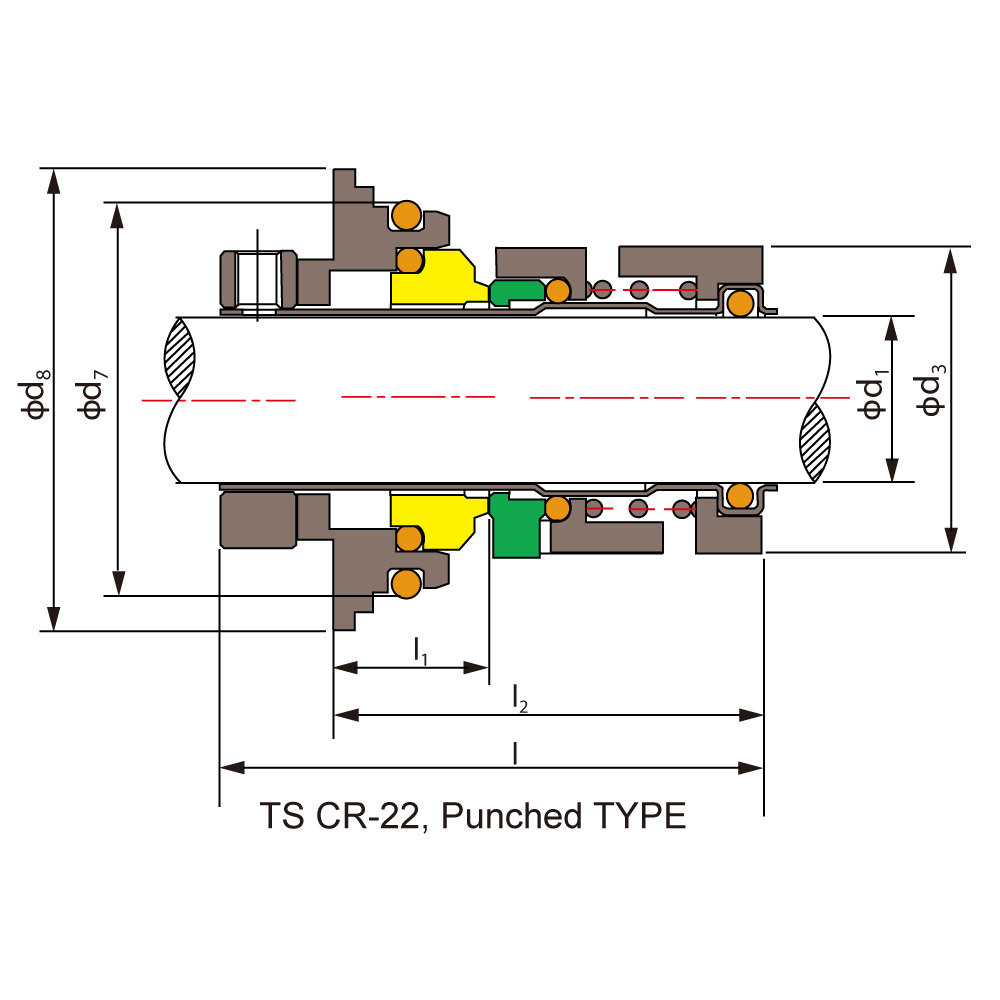 Pump Seal-- Mechanical Seal Ts Cr for Grundfos 