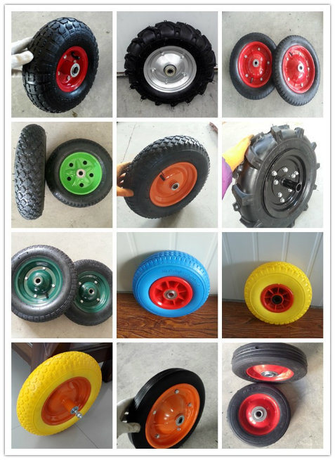 3.00-4 Pneumatic Rubber Wheel Hand Trolley Wheel