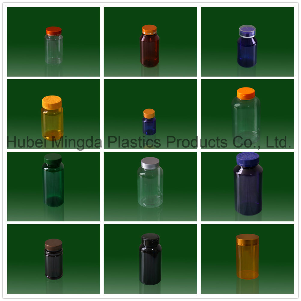 OEM Dissoluble Plastic Packaging Products Pet Medicine Bottles with Caps