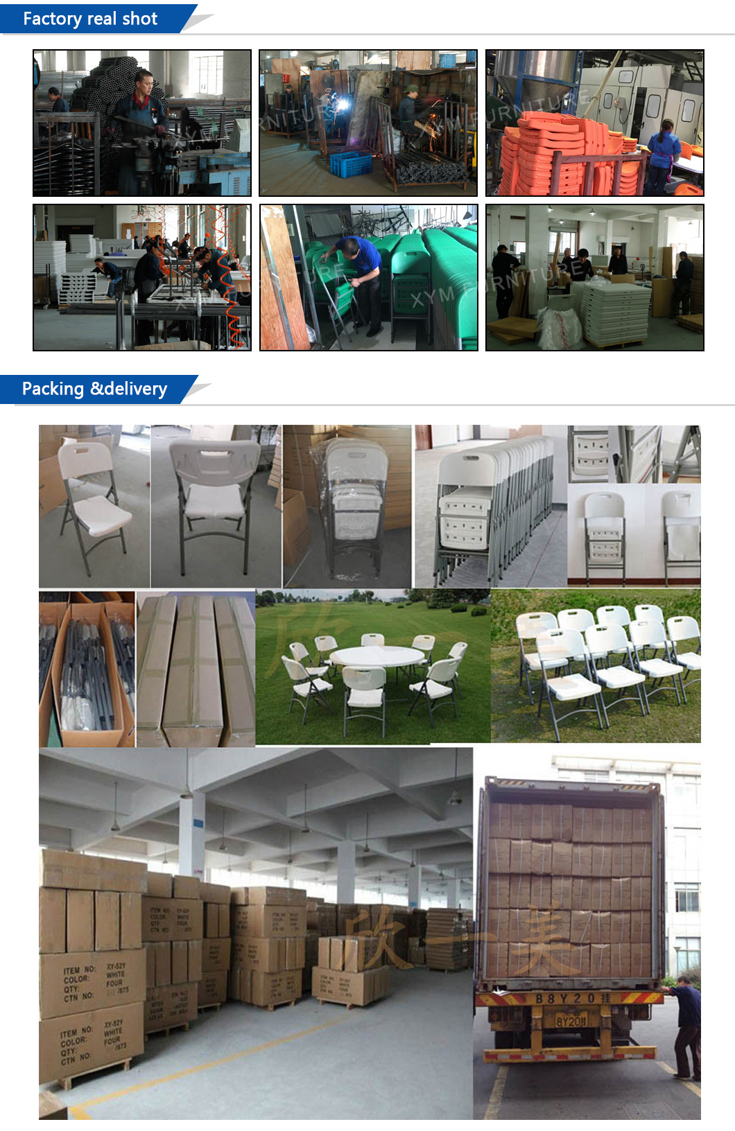 Wholesale Price Quality HDPE Plastic Folding Leisure Chairs