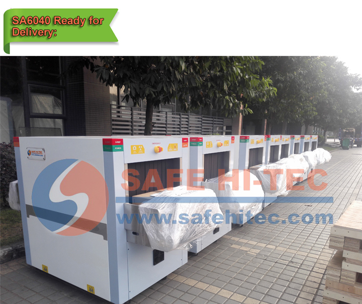 Dual-Energy X-ray Conveyor Belt Metal Detector for Baggage, Cargo Inspection SA6040