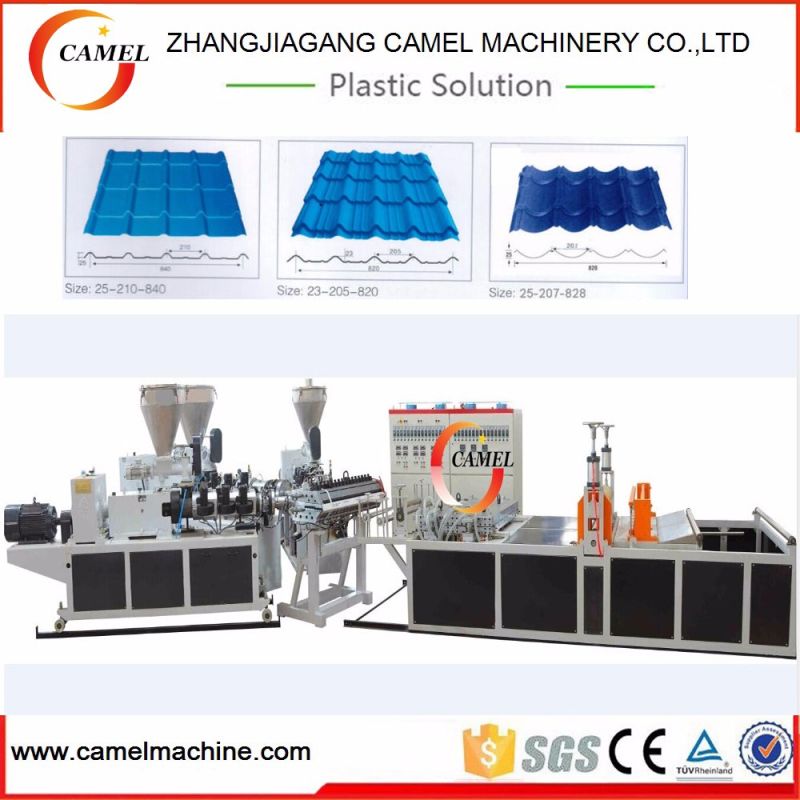 Plastic PVC Corrugated Roofing Tiles Making Machine