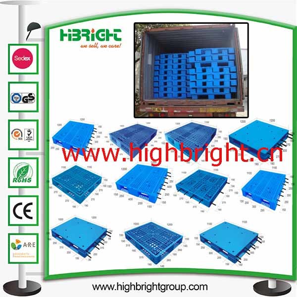 Reinforced Heavy Duty HDPE Euro Pallet with Steel Tube