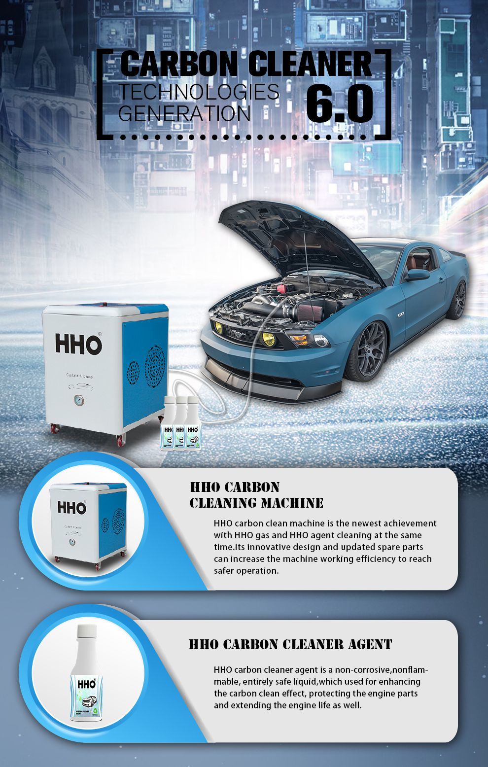 Equipment for Car Engine Emissions Washing