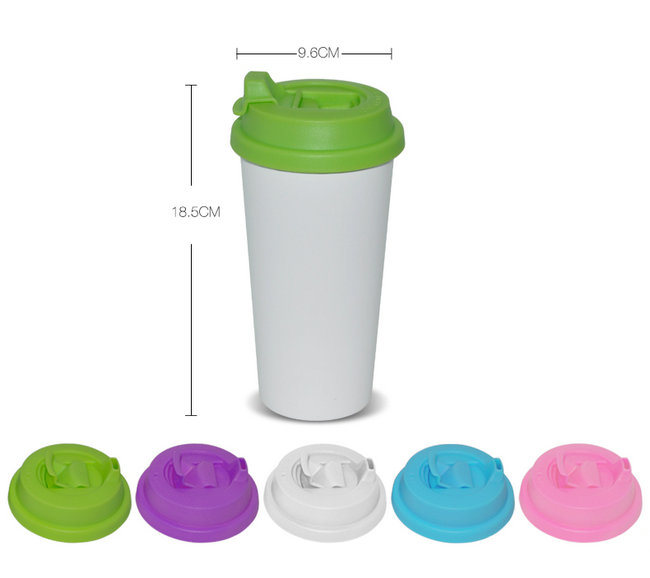 Wholesale Plastic Sublimation Travel Mugs Printing Sublimation Cup