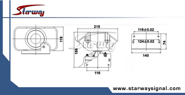 Warning Siren Amplifier Speaker (YS200A)